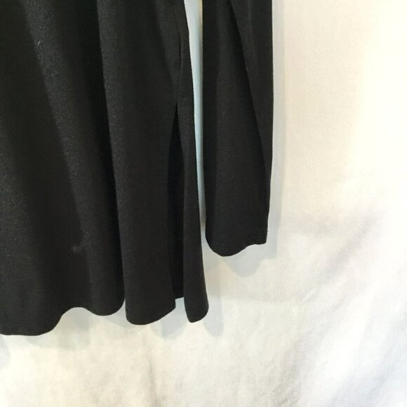Just Fab NWT Long Sleeve Tee Round Neck Pullover Women's Sz Large Black Stretchy - Picture 4 of 11